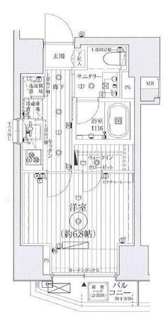 両国駅 徒歩6分 9階の物件間取画像